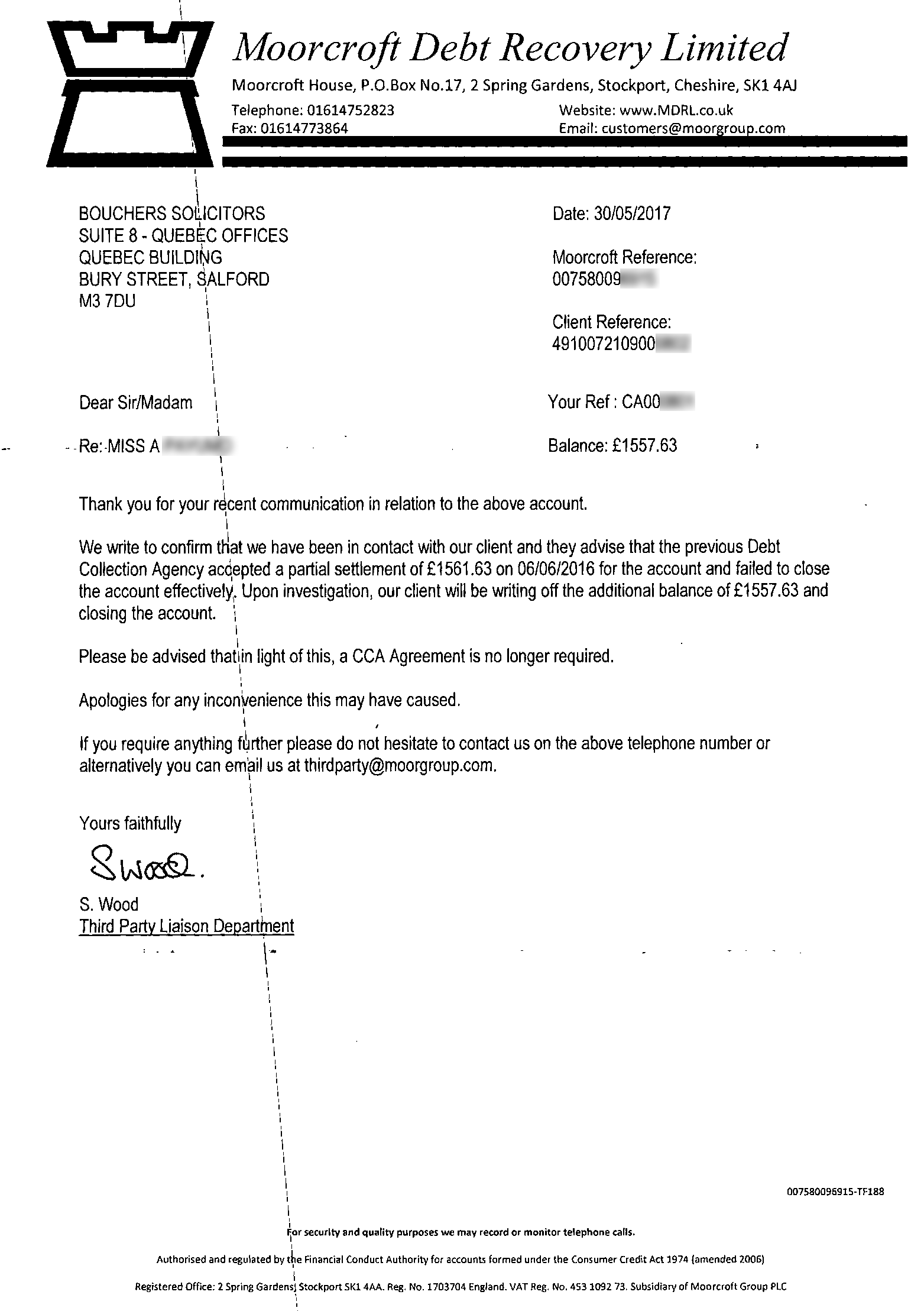 Debt Cancellation Proof - 